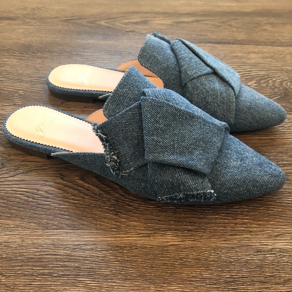 J. Crew Denim Mule Slide